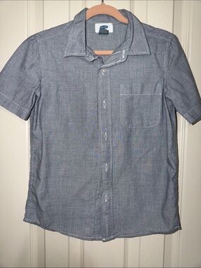 Old Navy Men's Short-Sleeve Button-Down Shirt - Gray